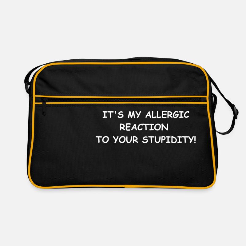 sarcasm - Retro Tasche - Schwarz/Gold