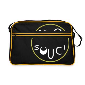 no worries - no problem - Retro Bag - black/gold - Front