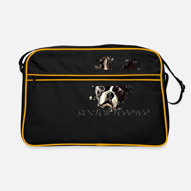 Boston Terrier Comic Retro Bag