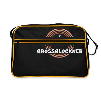 Le Grossglockner comme une montagne - Sac Retro - noir/or - Devant