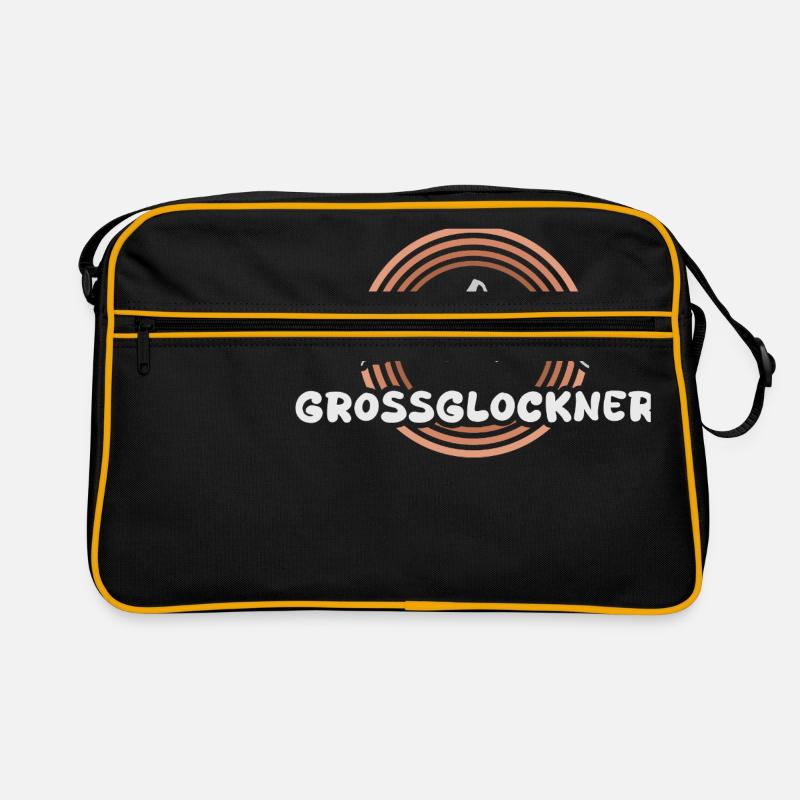 Grossglockner als Berg Retro Tasche