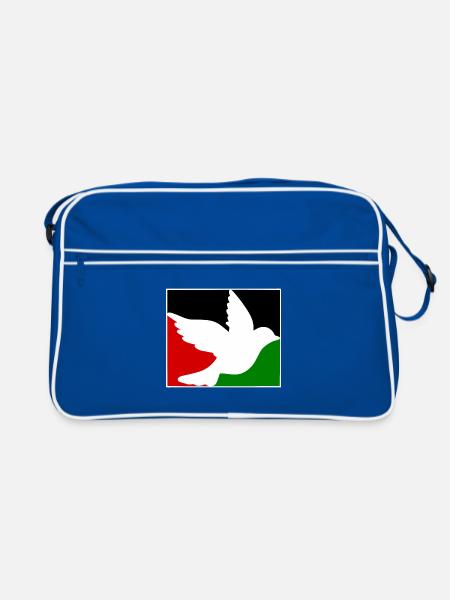 Free palestine - Sac Retro - bleu/blanc - Devant