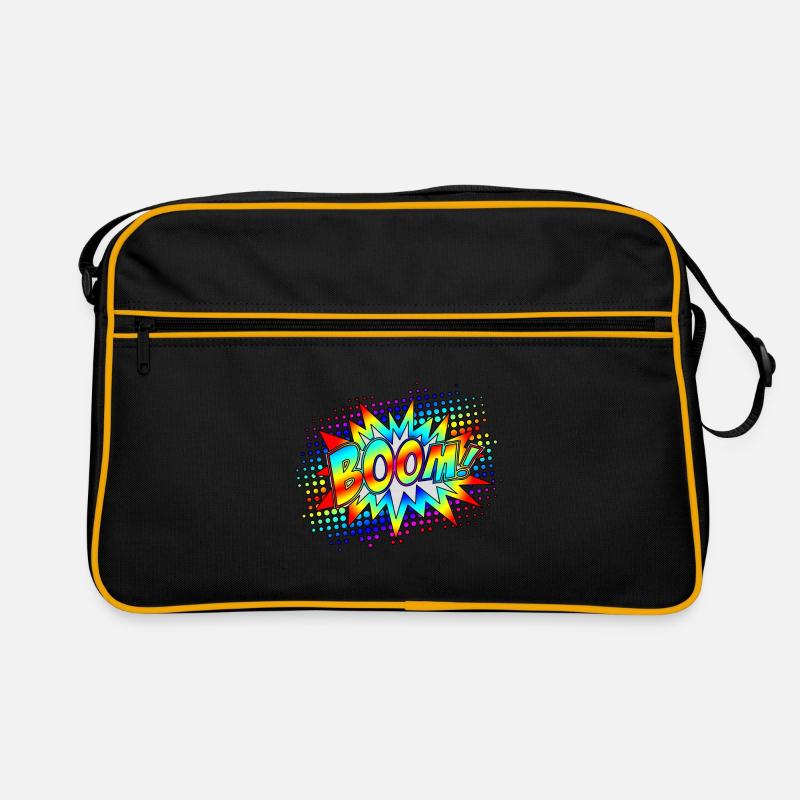 Comic Boom Explosion Speech Bubble Superhero Retro Retro Bag
