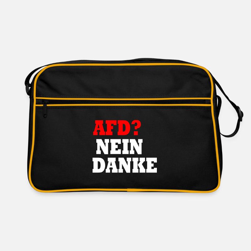 Afd nein danke Retro Tasche