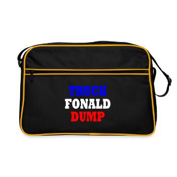 truck fonald dump - Retro Bag - black/gold - Front