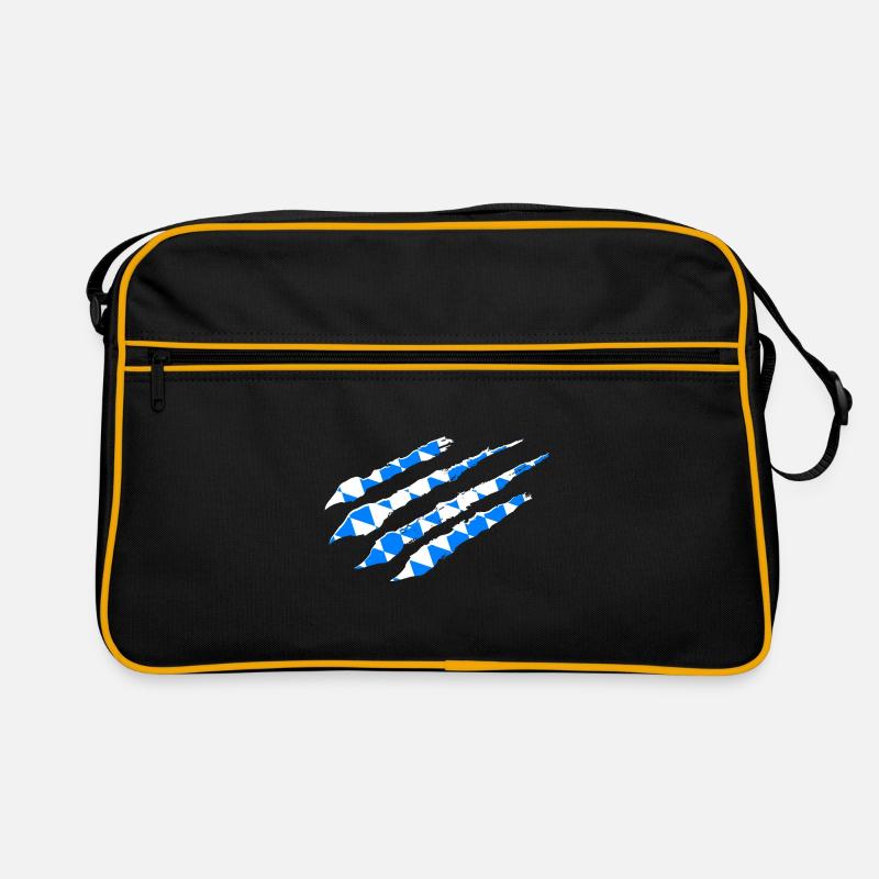 Bavière drapeau scratch crack track griffes Munich BY Sac Retro