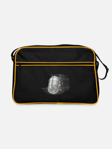 Sketchy wire rope lantern - Retro Bag - black/gold - Front