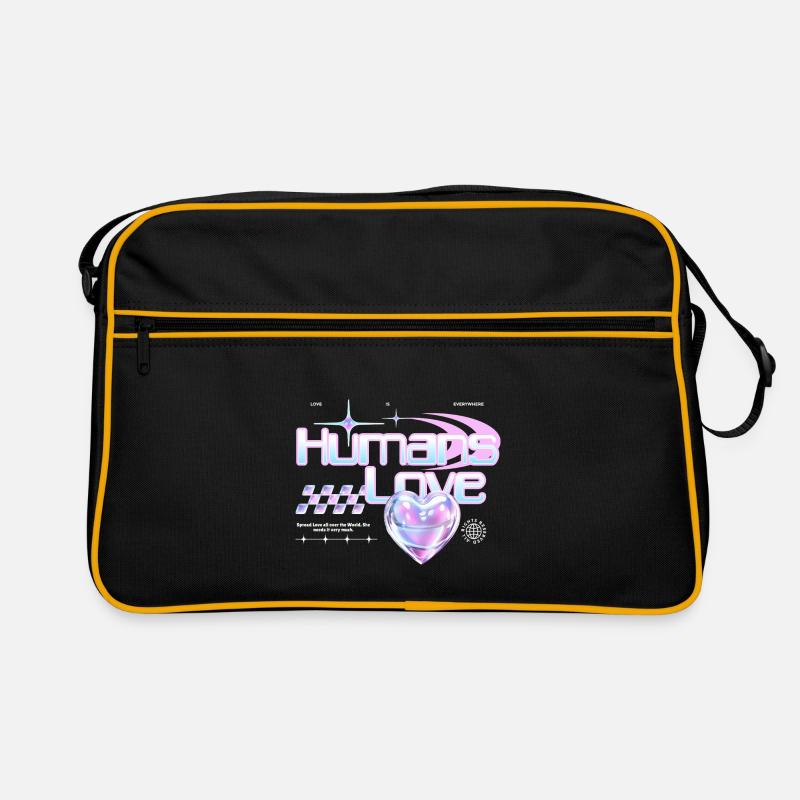 Menschen Liebe Retro Tasche