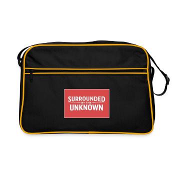 Sourrounded by the unknown - Retro Bag - black/gold - Front