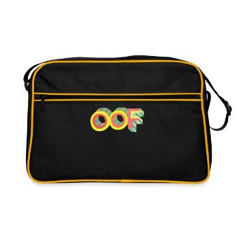 Idée de cadeau cool - Sac Retro - noir/or - Devant