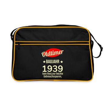 Oldtimer built in 1939 No rust Easily used - Retro Bag - black/gold - Front