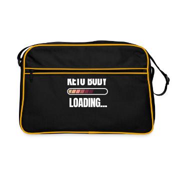 Cool Keto Body Loading Shirt Cadeau - Sac Retro - noir/or - Devant