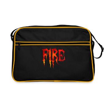 Feu rouge - Sac Retro - noir/or - Devant