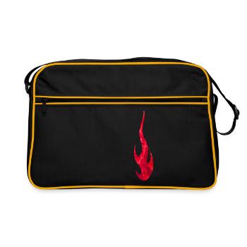 Flamme - Sac Retro - noir/or - Devant