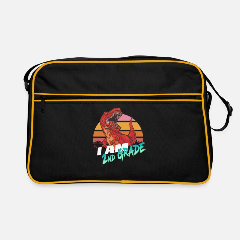 I am 2nd Grade, Second Grader - T-REX Retro Tasche