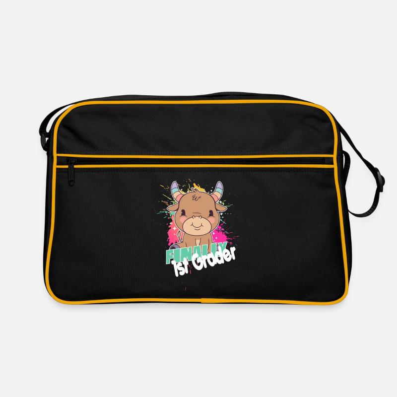 Endlich 1. Klasse, Erstklässler Retro Tasche