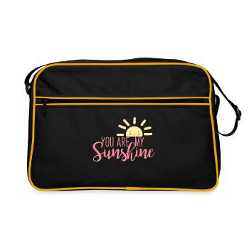 Tu es mon rayon de soleil - Sac Retro - noir/or - Devant