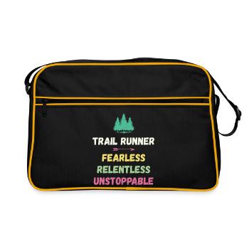 Trail Runner - Intrépide. Implacable. Imparable. - Sac Retro - noir/or - Devant