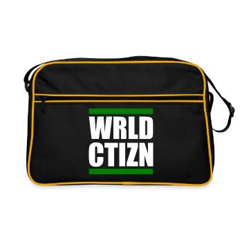 Wrld ctizn - world citizen - Sac Retro - noir/or - Devant