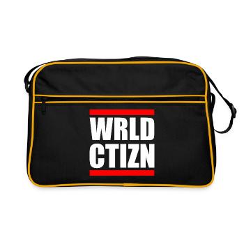 Wrld ctizn - world citizen - Sac Retro - noir/or - Devant