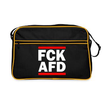 Fuck afd - Sac Retro - noir/or - Devant