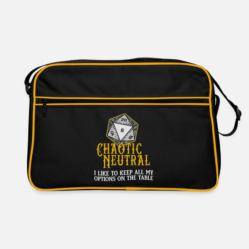 Chaotisch Neutral D20 Retro Tasche
