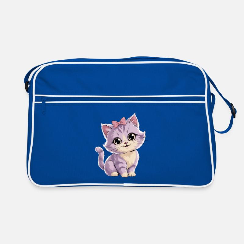 Kitten with bow - customizable Retro Bag