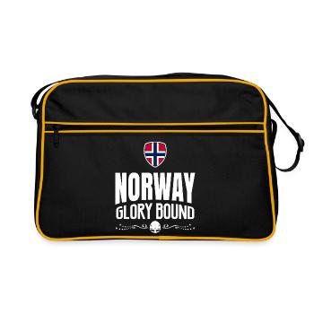 NORWEGEN-RUHM - Retro Tasche - Schwarz/Gold - Vorne