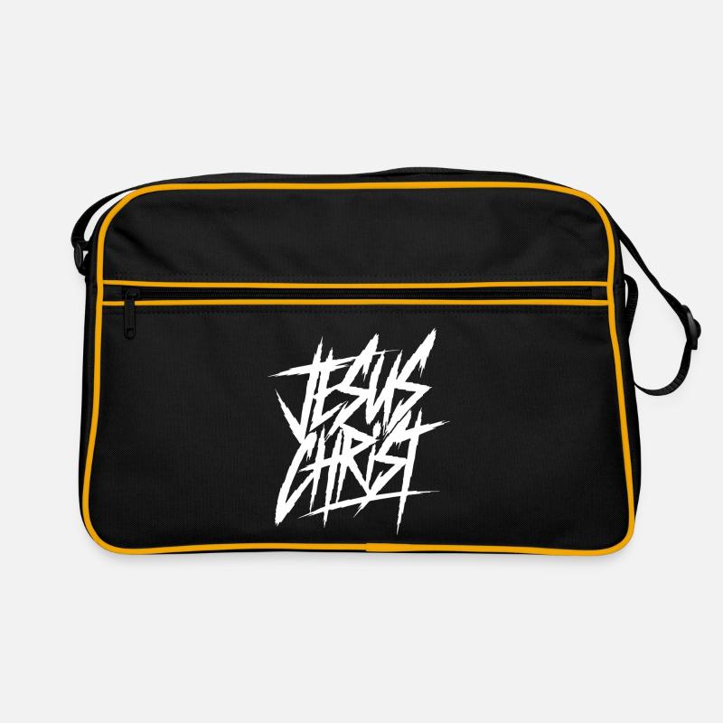 Graffiti Schriftzug Jesus Christ  Retro Tasche
