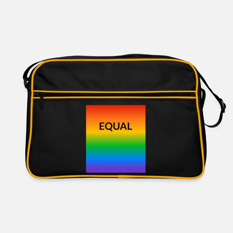 Rainbow Equal LGBT Pride Monat Retro Tasche
