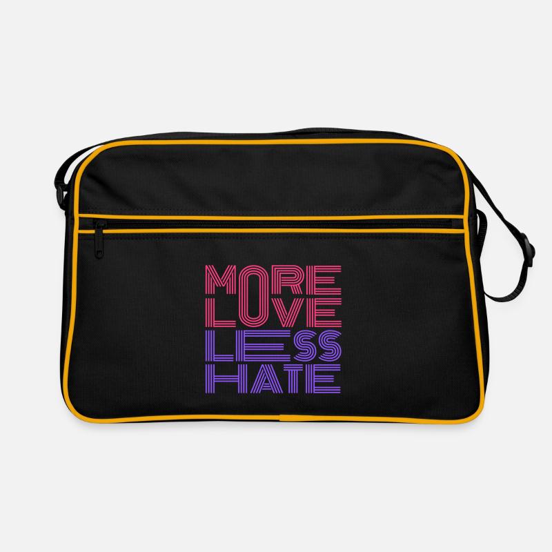 Plus d’amour, moins de haine Sac Retro