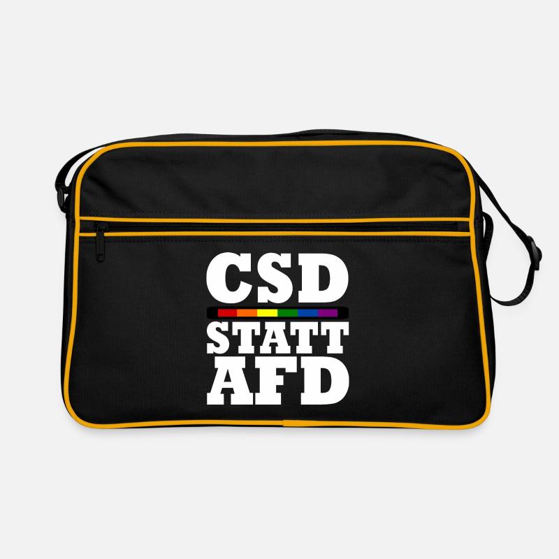 Csd statt afd Retro Tasche