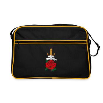 True Love Dagger and Rose Gift - Retro Bag - black/gold - Front