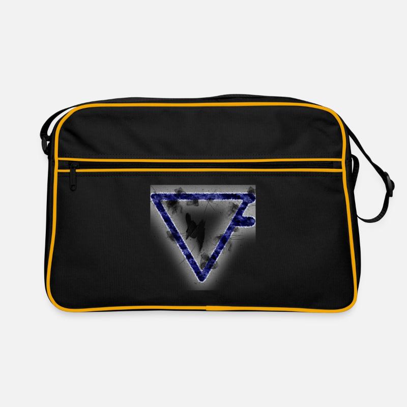 Symbol; Aqua_ Retro Tasche