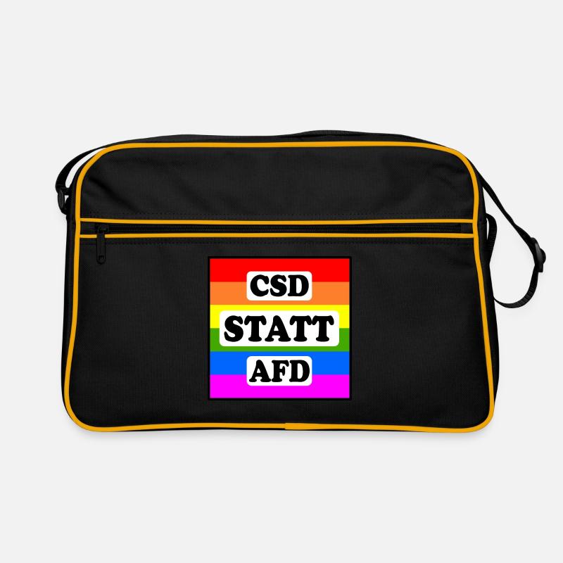 Csd statt afd Retro Tasche