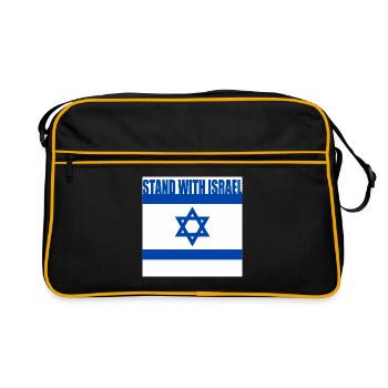 Stand with israel - Sac Retro - noir/or - Devant