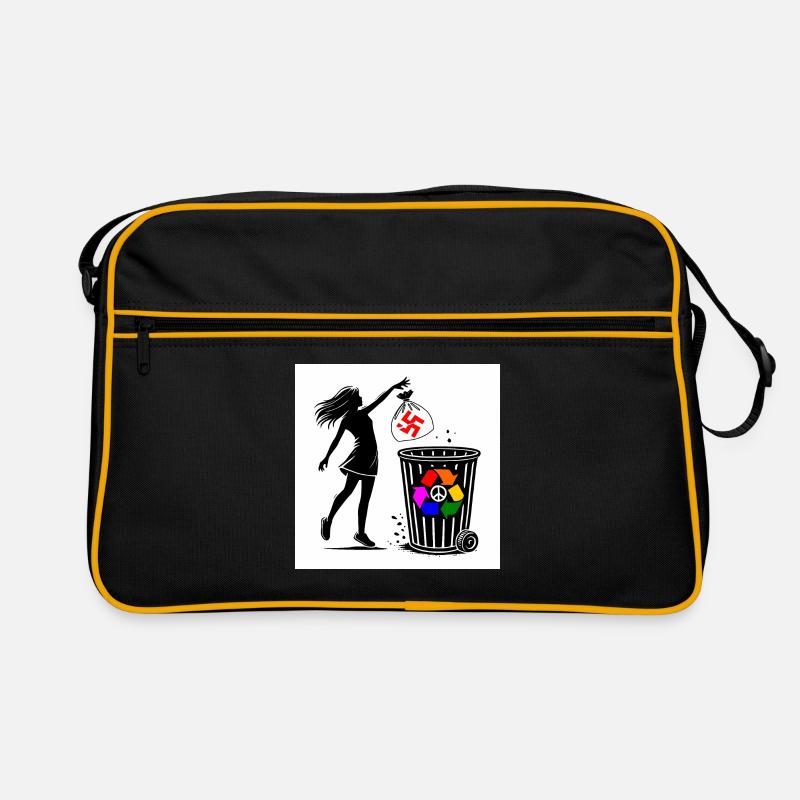 FCK NZS - Against the Right - keep your environment clean Retro Bag