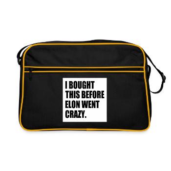 i bought this before elon went crazy - Sac Retro - noir/or - Devant