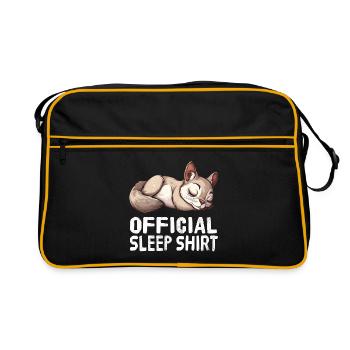 Official Sleeping Shirt Flying Flying Oak - Retro Bag - black/gold - Front