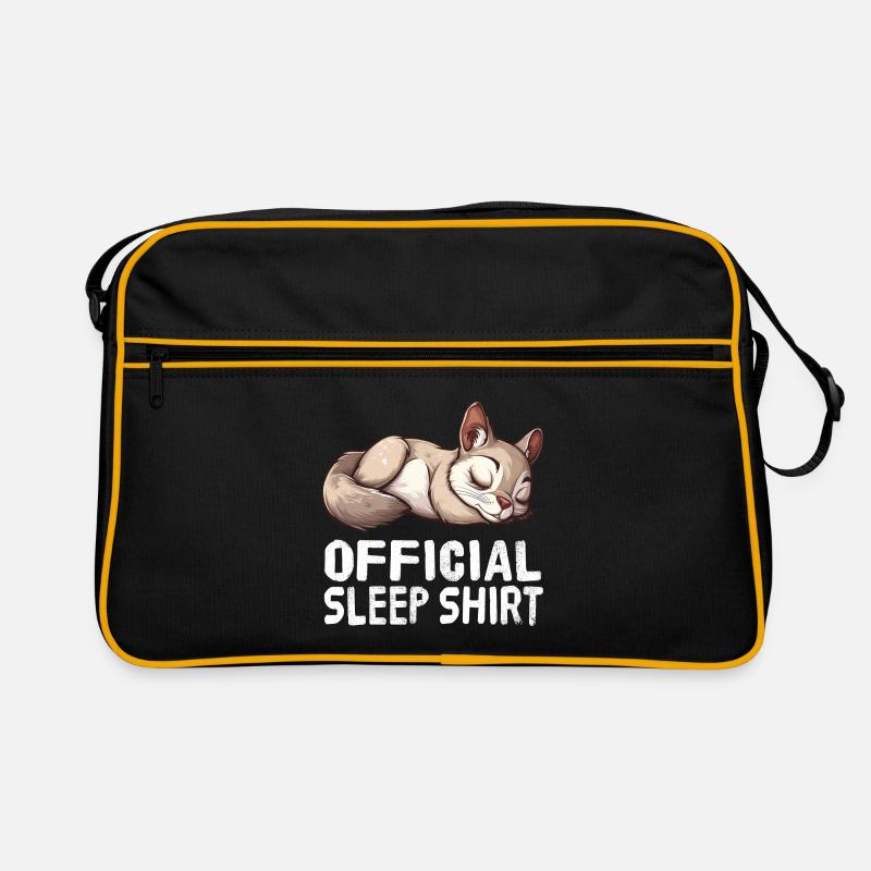 Offizielles Schlafshirt Fliegendes fliegendes Eich Retro Tasche