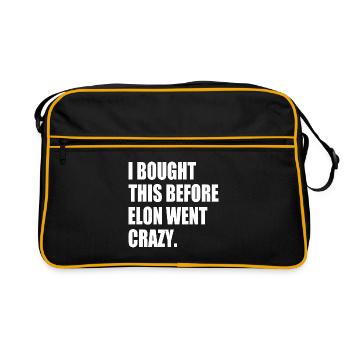 i bought this before elon went crazy - Sac Retro - noir/or - Devant