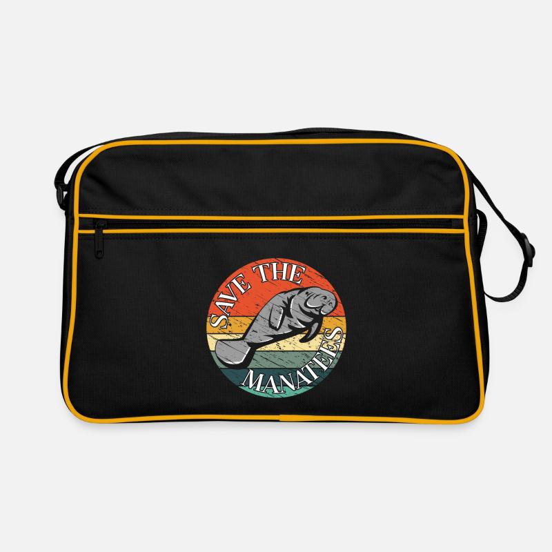 Save the manatees Retro Bag