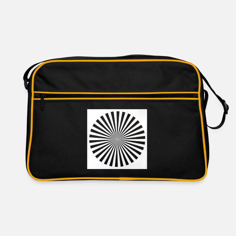 Radial Optical Illusion Retro Bag