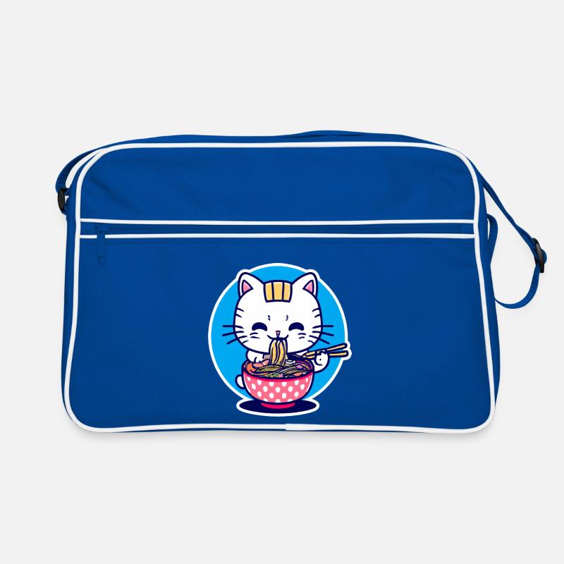 Cute Cat Eats Ramen - Anime - Manga Retro Bag