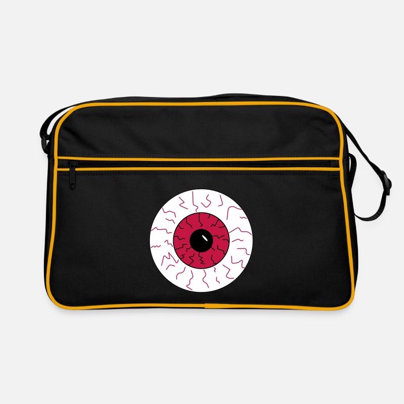 oeil injecté de sang halloween Sac Retro