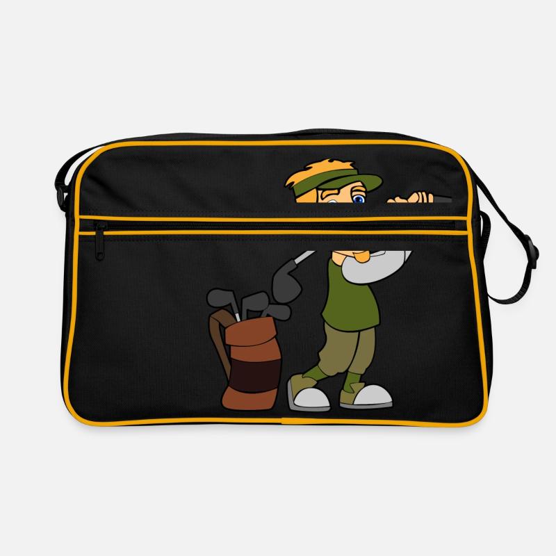 Golf golfeur - Sac Retro - noir/or