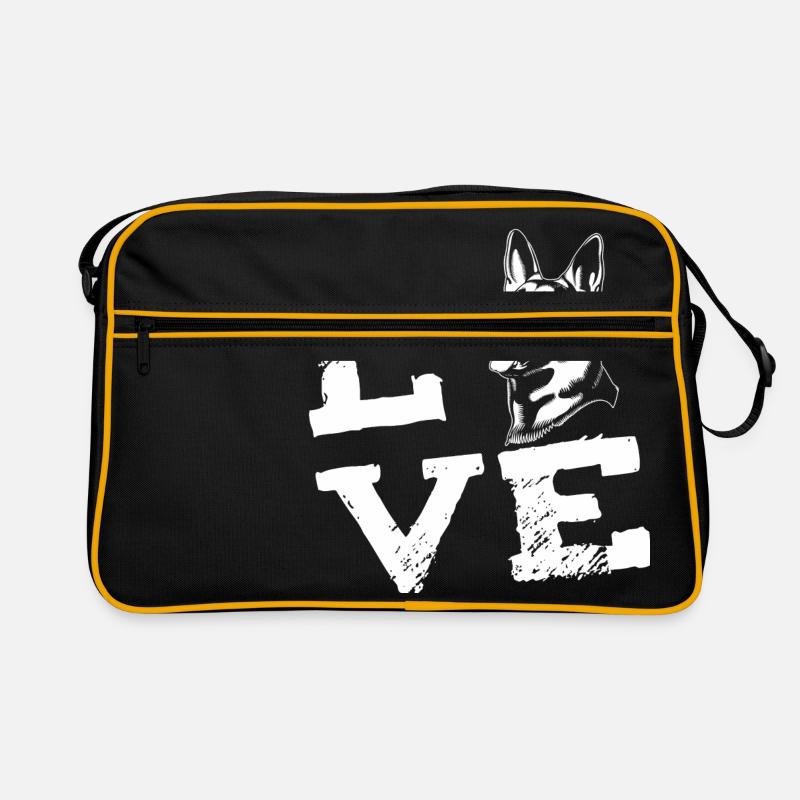 LOVE - German Shepherd - German Shepherd Retro Bag
