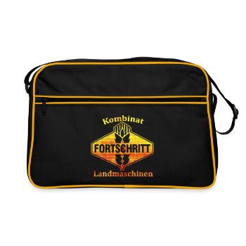 FORTSCHRITT - Kombinat IFA DDR - Retro Tasche - Schwarz/Gold - Vorne