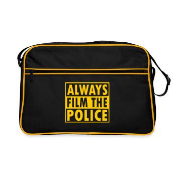Always film the police - Sac Retro - noir/or - Devant