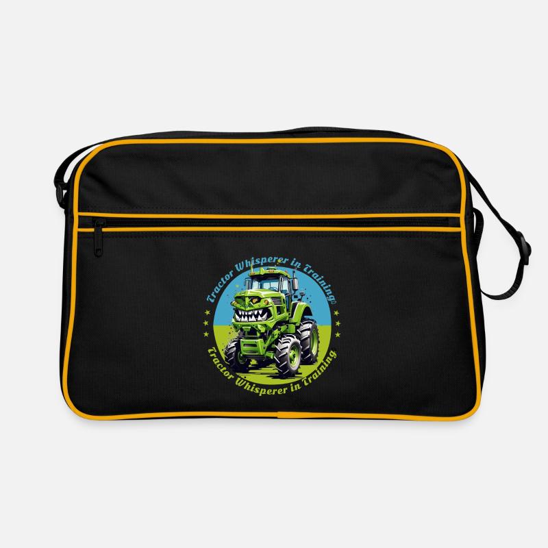 Traktorflüsterer in der Ausbildung Retro Tasche